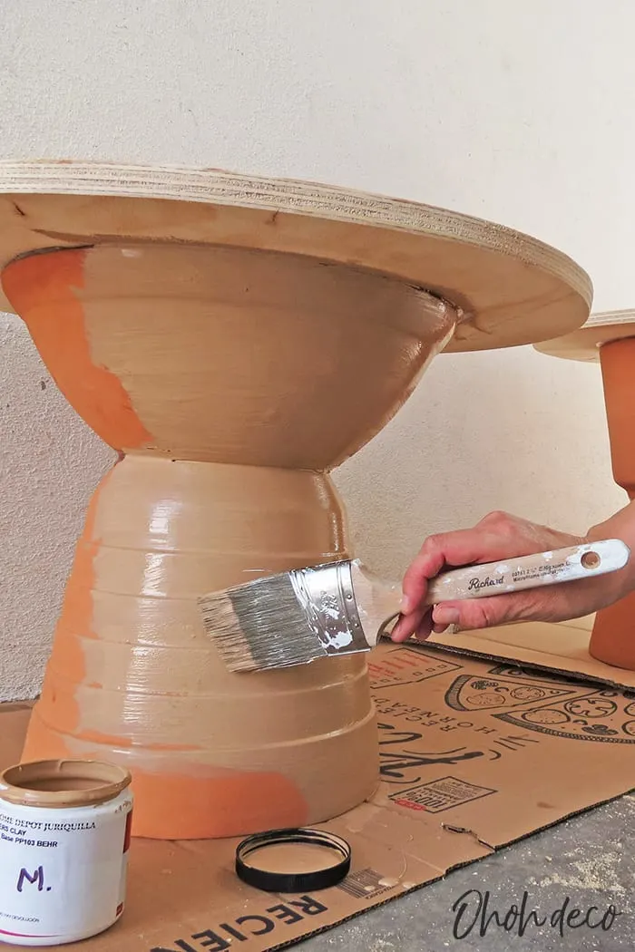 paint the diy round table
