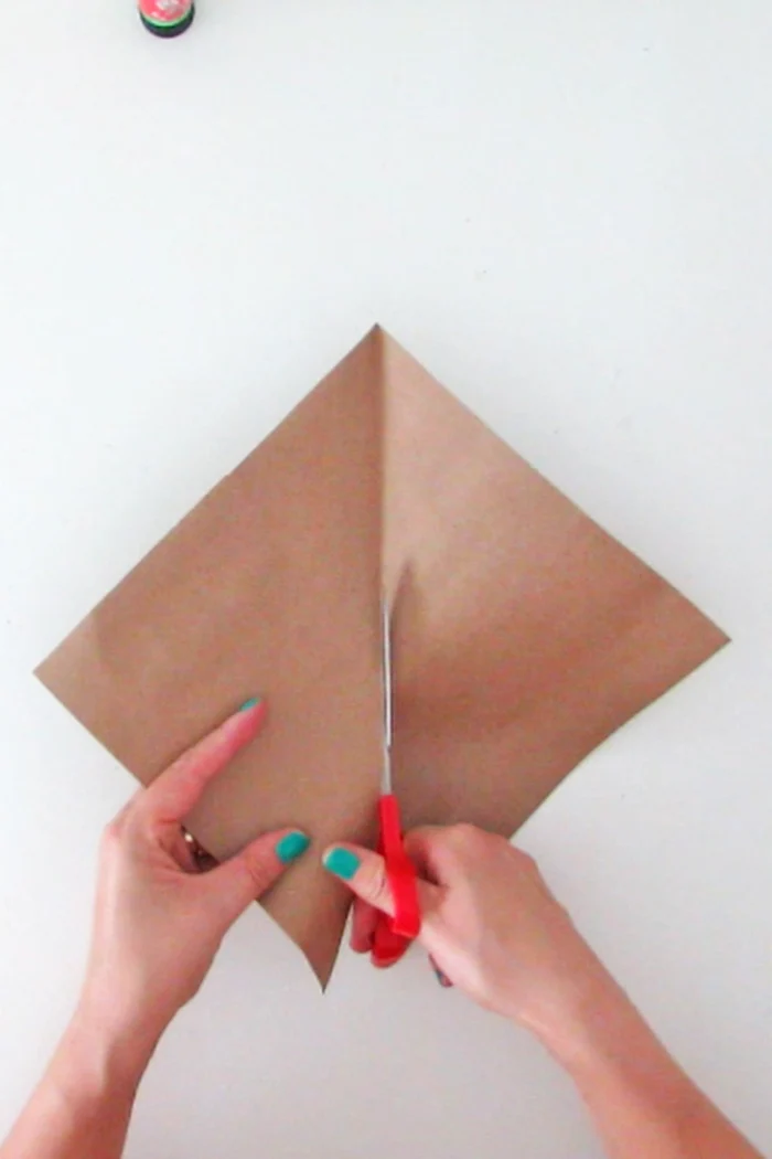 cut paper triangle