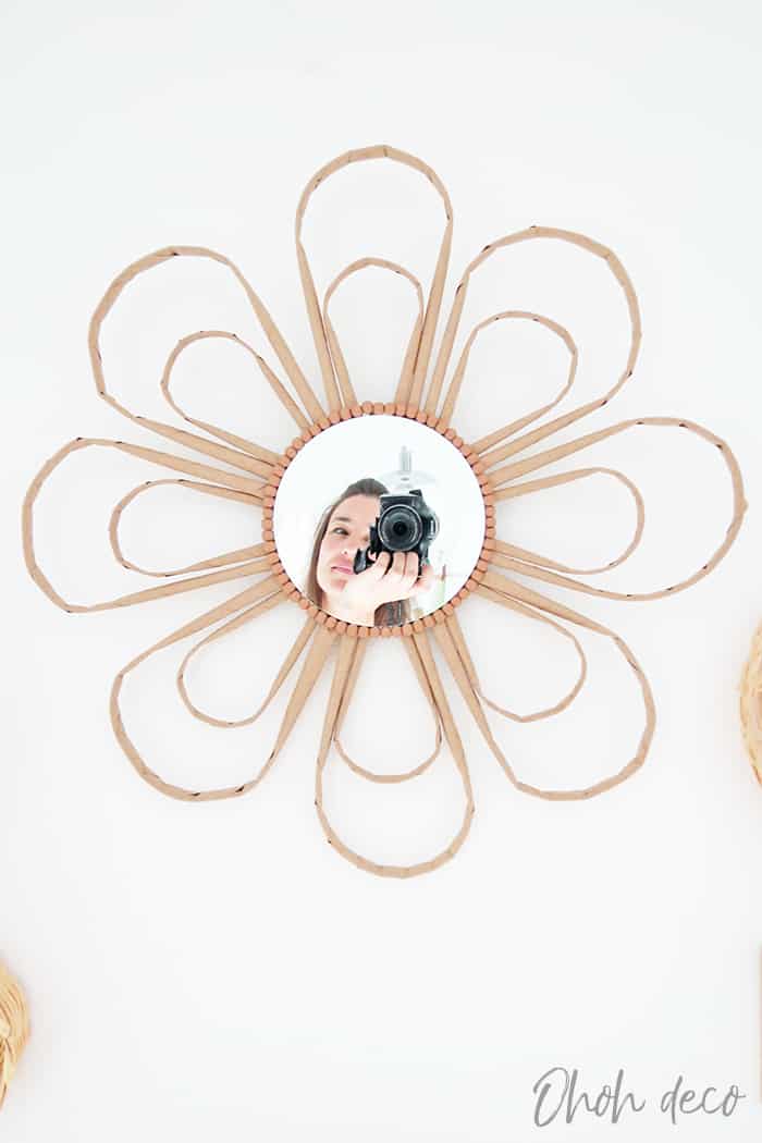 diy round mirror frame