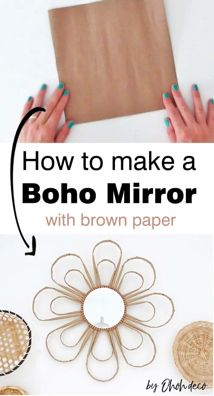 how to make a DIY boho mirror