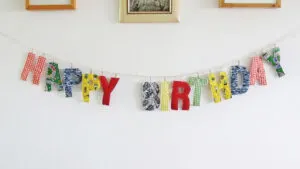 Easy to make fabric garland