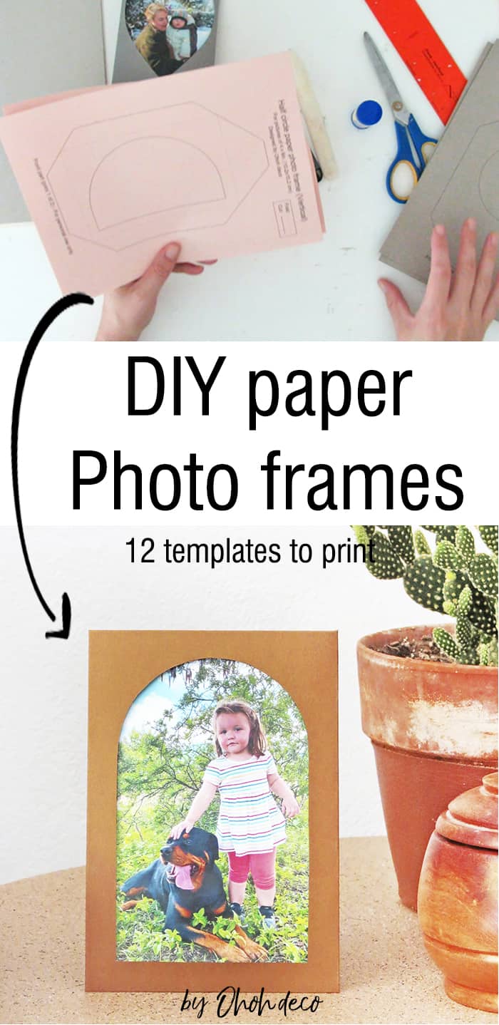 DIY picture frames with paper