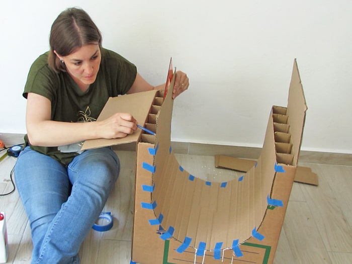 cardboard table tutorial