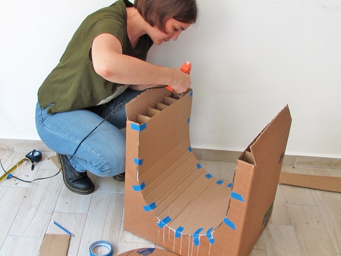 cardboard table tutorial