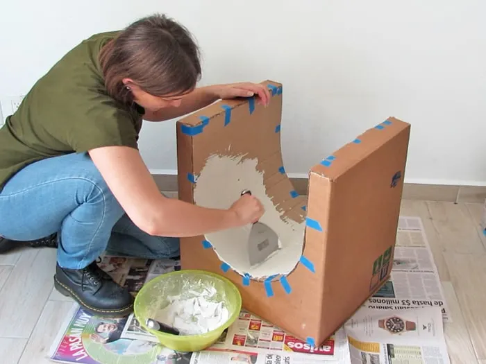 cardboard table tutorial