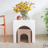 Cardboard table DIY