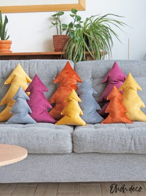 Christmas tree shaped pillow