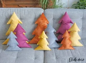 Make Christmas tree pillow