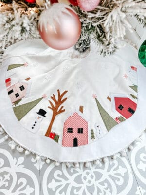 applique christmas tree skirt