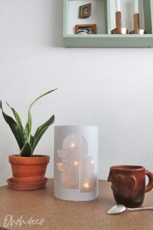 make a lantern with plastic bottle