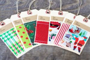 fabric gift tags