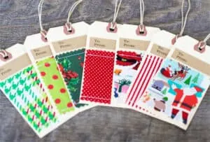 fabric gift tags