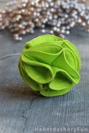 fabric ball christmas ornament