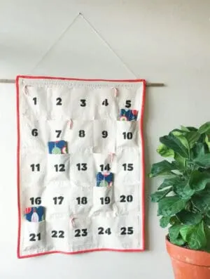 easy to sew advent calendar