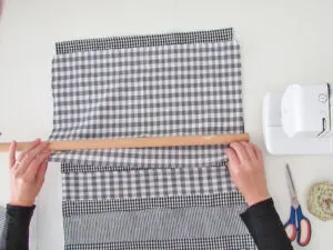 add a dowel to hang the calendar