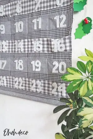 make a fabric advent calendar