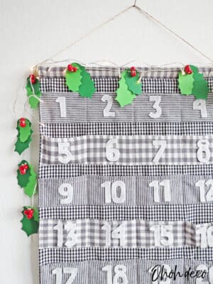 easy fabric advent calendar