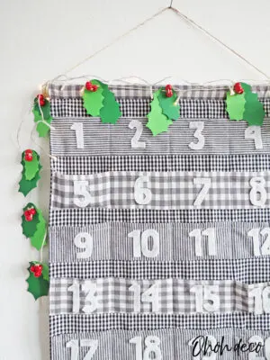 easy fabric advent calendar