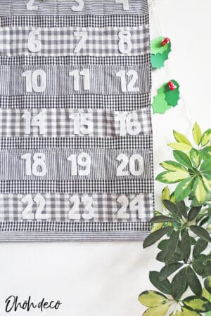 fabric advent calendar DIY