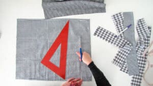 cut fabric strip