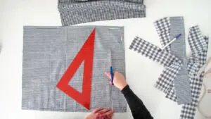 cut fabric strip
