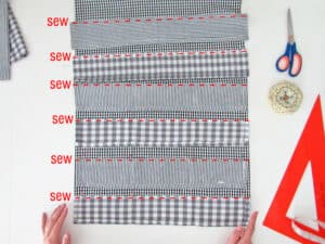sew the calendar pockets