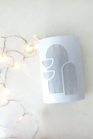 put string light into the lantern