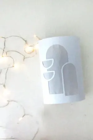 put string light into the lantern