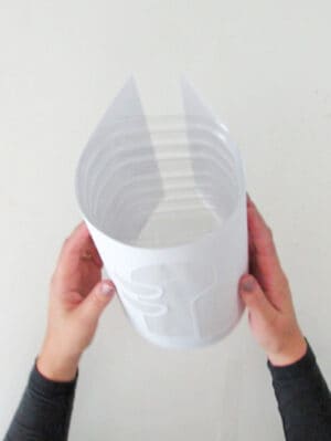 wrap paper around the bottle