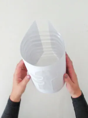 wrap paper around the bottle
