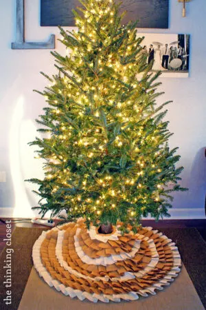 ruffle no sew tree skirt