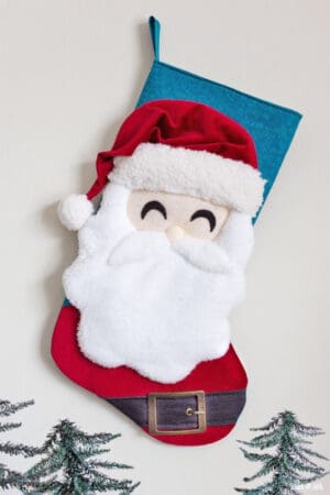 santa christmas stocking diy