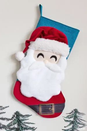 santa christmas stocking diy