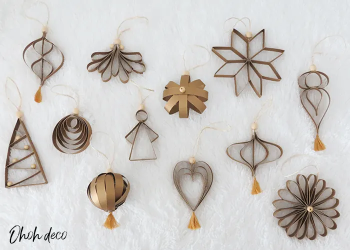 Paper christmas ornaments