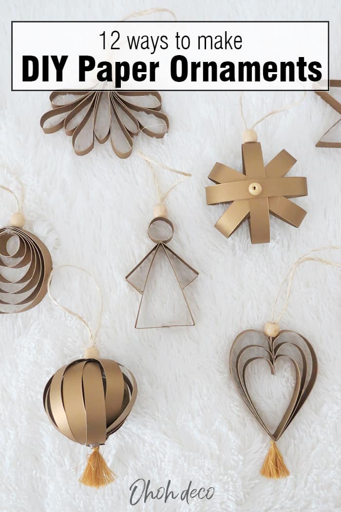 DIY paper ornaments ideas