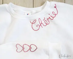 how to embroider a sweatshirt