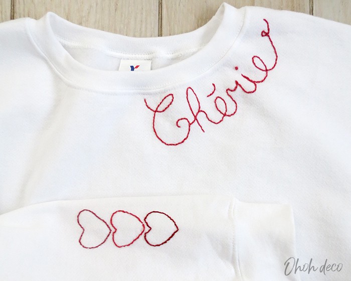 How to embroider a Sweatshirt