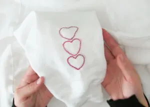 how to embroider a sweatshirt sleeve