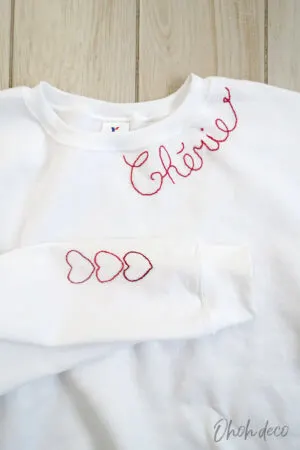 how to embroider a sweatshirt