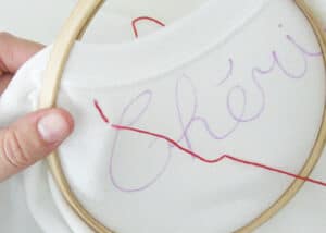 DIY embroidery sweatshirt