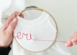 DIY embroidery sweatshirt