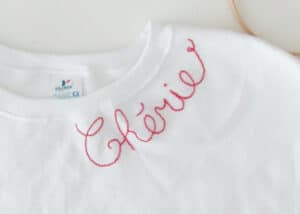 DIY embroidery sweatshirt