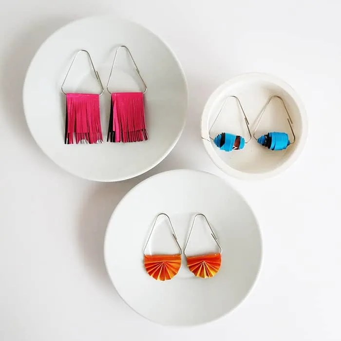 Paper earrings designs