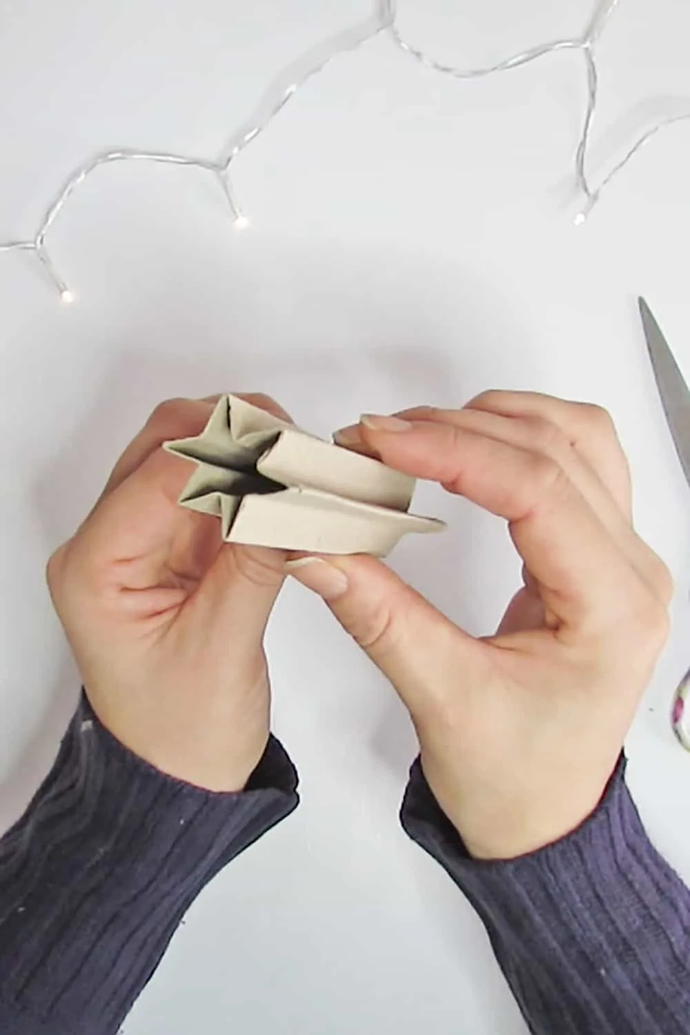 DIY cardboard star