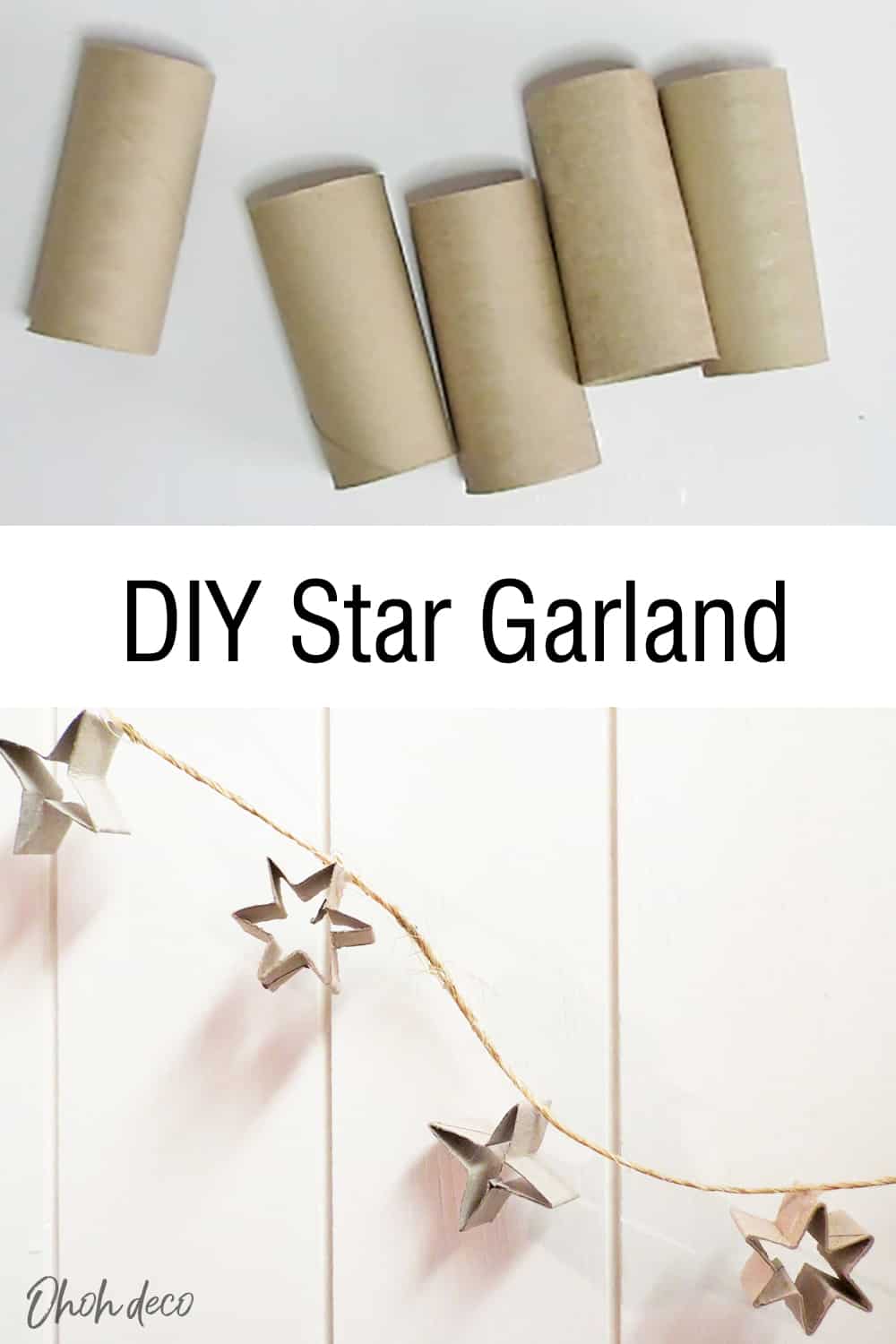 Star garland DIY