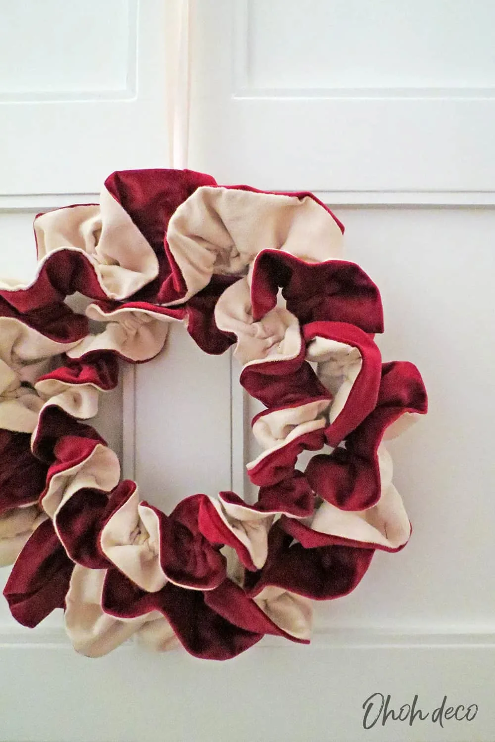Sew Fabric Christmas wreath