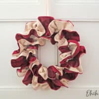 fabric Christmas wreath