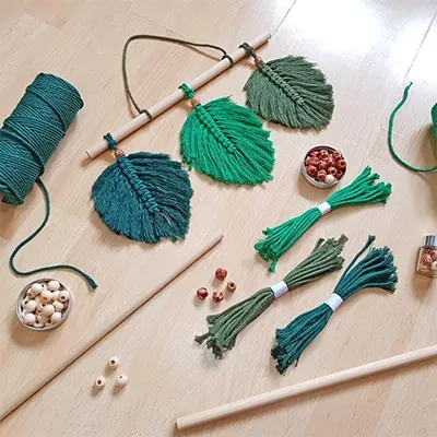 macrame leaf kit