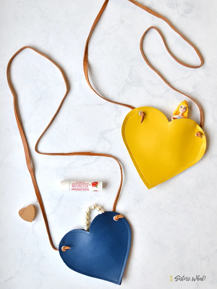 leather heart purse diy