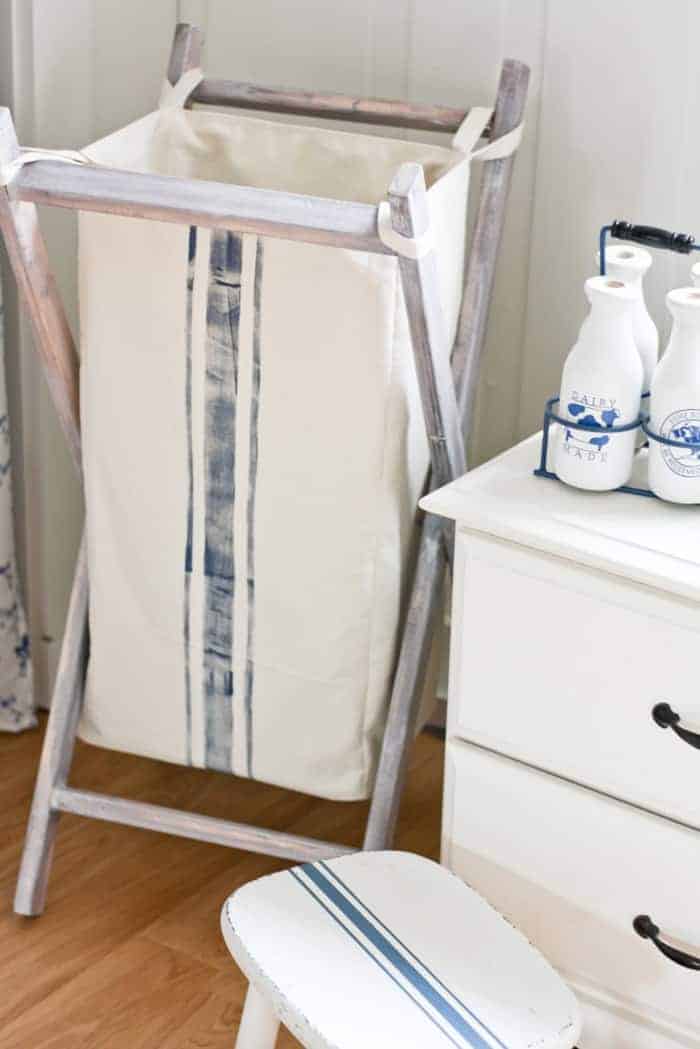 diy wood and fabric laundry hamper